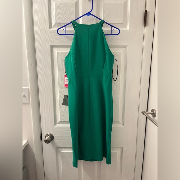 NWT- Vince Camuto Teal/green midi dress - Picture 4 of 5
